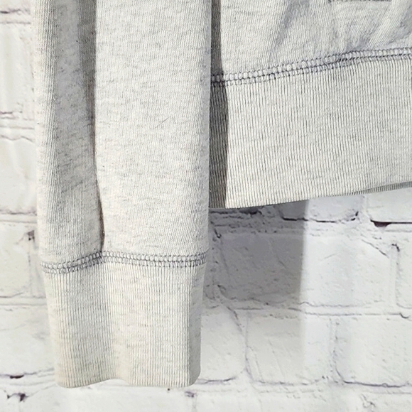 Y2K 2011 Victoria's Secret PINK Logo Quarter Zip Collared Gray Sweatshirt Sz  Sm - Picture 6 of 15